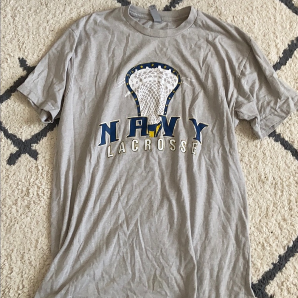 Navy lacrosse t-shirt